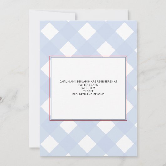 Blue Red Buffalo Pset I Do BBQ Vrijgezellenfeest I Kaart (Achterkant)