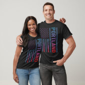 Blue Red Flag - Portland T-shirt (Unisex)