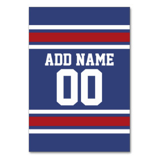 Blue Red Football Jersey Kaart