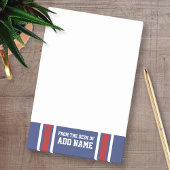 Blue Red Football Jersey Post-it® Notes