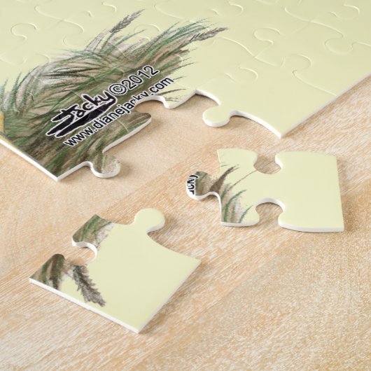 Blue Red Gamefowl Legpuzzel (Zijkant)