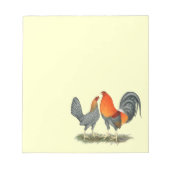 Blue Red Gamefowl Notitieblok (Voorkant)