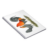 Blue Red Gamefowl Notitieboek (Rechterzijde)