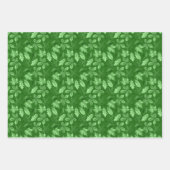 BLUE RED GREEN HERFST AUTUMN LEAVES INPAKPAPIER VEL (Voorkant)