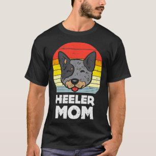 Blue Red Heeler Ma Retro Animal Pet Cattle Wo T-shirt
