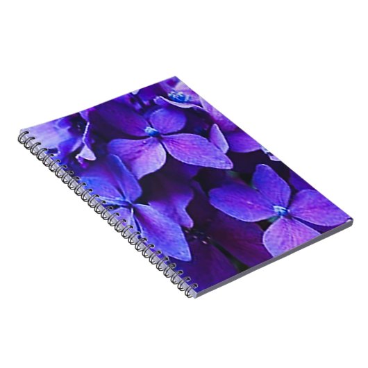                     BLUE RED Hydrangea      Notitieboek (Rechterzijde)