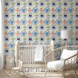 Blue Red Monster Kids' Rooms Child Name Behang