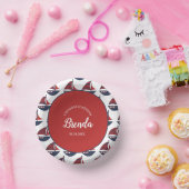 Blue & Red Nautical Baby Shower Papieren Kommen (Feest)