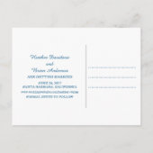 Blue Red Nautical Seashells Save the Date Aankondigingskaart (Achterkant)