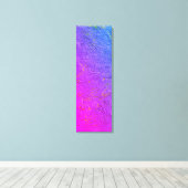 Blue Red Pink Paars Yellow Green Trendy Abstract Canvas Afdruk (Insitu (Houten vloer))