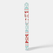 Blue Red Snowflakes kerstak Case-Mate iPhone Case (Achterkant / Links)