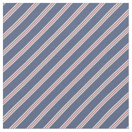 Blue & Red Stripes Stof