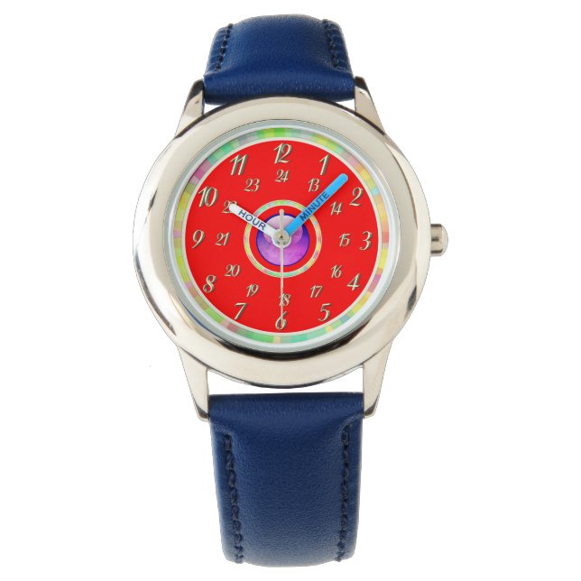 Blue Red Watch Horloge (Voorkant)