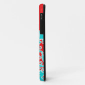 Blue, Red, White Damask iPhone 5 Hoesje met foto (Achterkant/links)