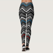 Blue/Red Zig Zag...Diabetes Leggings (Achterkant)