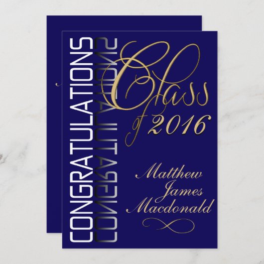 Blue Reflection 2016 Formal Graduation Party Kaart (Voorkant / Achterkant)