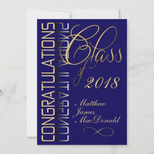 Blue Reflection 2018 Formal Graduation Party Kaart (Voorkant)
