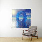 Blue Reflections Tapestry Wandkleed (In situ)