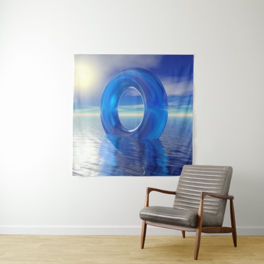 Blue Reflections Tapestry Wandkleed (In situ)