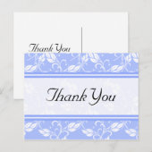 Blue Regency Dank u Briefkaarten (Voorkant / Achterkant)