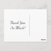 Blue Regency Dank u Briefkaarten (Achterkant)