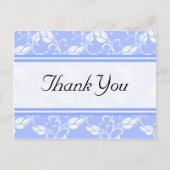 Blue Regency Dank u Briefkaarten (Voorkant)