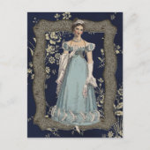 Blue Regency Lady Briefkaart (Voorkant)