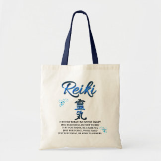  Blue Reiki Principles Canvas tas