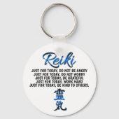 Blue Reiki Principles Keying Sleutelhanger (Voorkant)