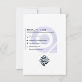 Blue Reindeer Elegant Business Corporate Christmas Bedankkaart (Achterkant)