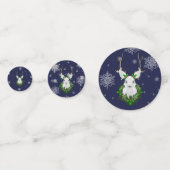 Blue Reindeer Table Confetti (Achterkanten)