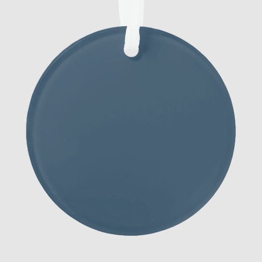 Blue Religity kerst aangepaste versiering Ornament (achterkant)