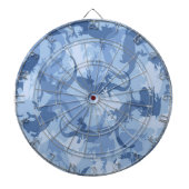 Blue Reptile Camouflage Dart Board Dartbord (Voorkant)