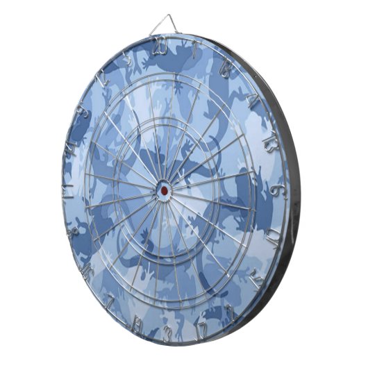 Blue Reptile Camouflage Dart Board Dartbord (Voorkant Rechts)