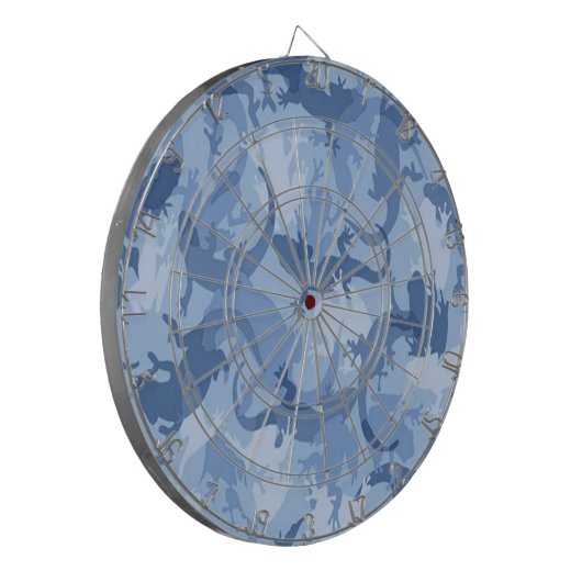 Blue Reptile Camouflage Dart Board Dartbord (Voorkant Links)