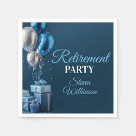 Blue Retirement Party Balloon Gifts Servet