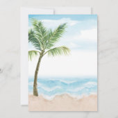 Blue Retro Baby on board Surf Baby shower Kaart (Achterkant)