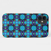 blue retro funky i phone case (Achterkant (horizontaal))
