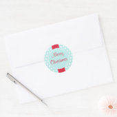 Blue Retro Merry Stickers (Envelop)