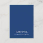 Blue Retro Modern Wave Oorbellen Display Kaart Visitekaartje (Achterkant)