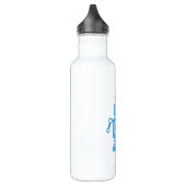 Blue Retro Robot Waterfles (Links)