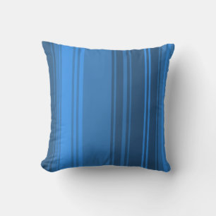 Blue Retro Stripes Sierkussen