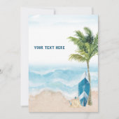 Blue Retro Surven Signage Kaart (Voorkant)