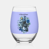 Blue Reverie Wijnglas Zonder Voet (Voorkant)