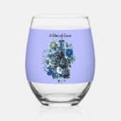 Blue Reverie Wijnglas Zonder Voet (Achterkant)