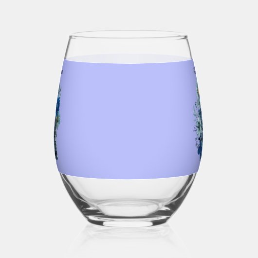 Blue Reverie Wijnglas Zonder Voet (Links)