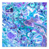 Blue Rhapsody | Abstracte kunst Foto Afdruk (Voorkant)