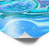 Blue Rhapsody | Abstracte kunst Foto Afdruk (Hoek)