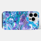 Blue Rhapsody | Abstracte kunst iPhone Hoesje (Achterkant horizontaal)