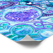 Blue Rhapsody | Abstracte kunst Poster (Hoek)